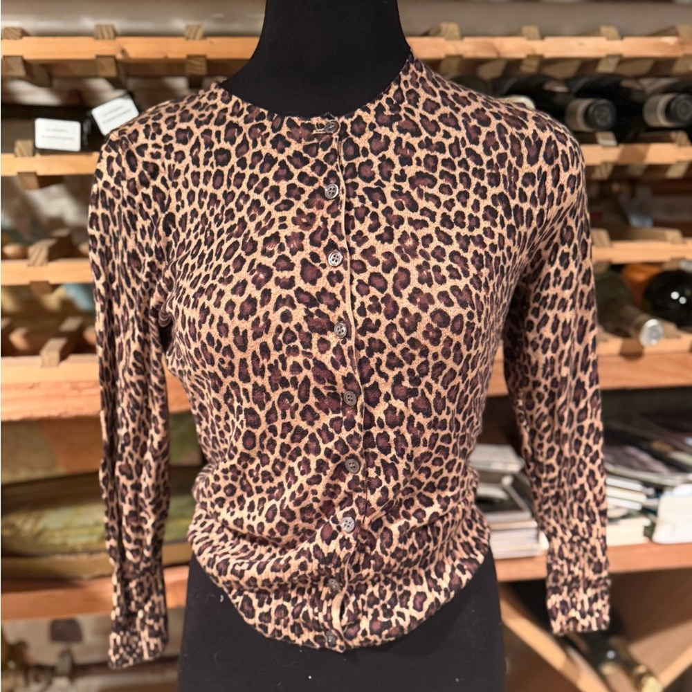 Express Leopard Print Button-Down Shirt